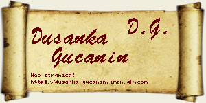 Dušanka Gučanin vizit kartica